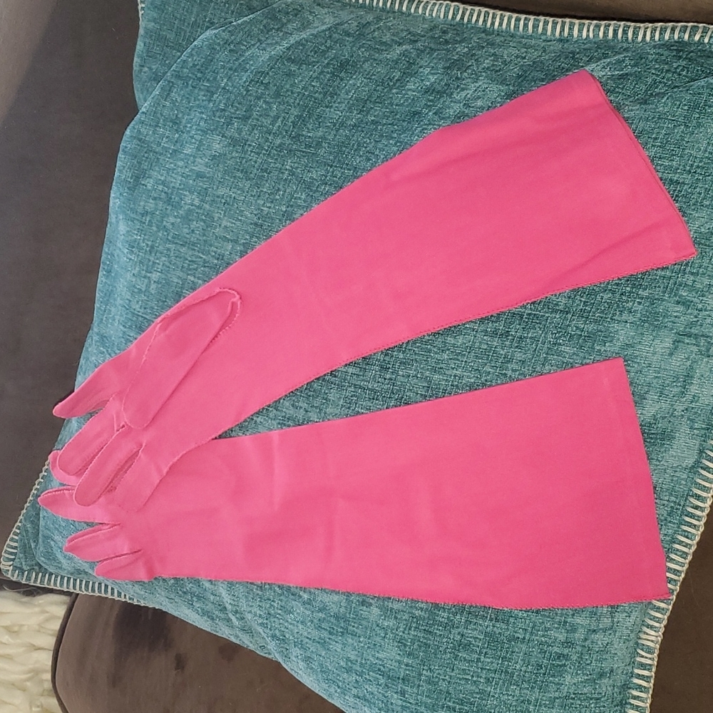 Vintage long gloves Pink